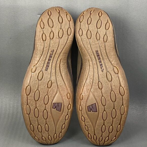 Merrell Willow Chocolate Brown Leather Loafers Flats Shoes womens size 7.5 - Picture 8 of 8